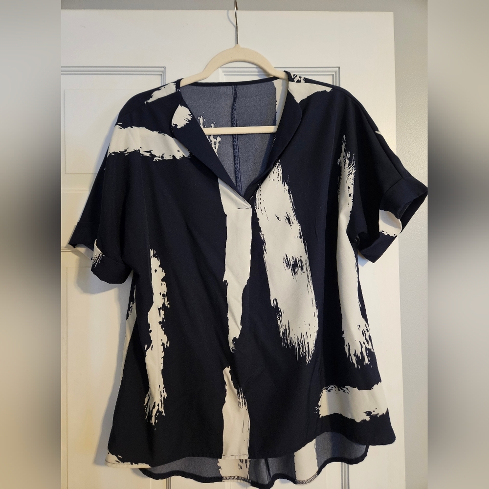 Brush-stroke Blouse